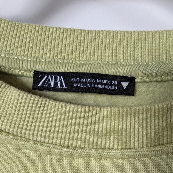Zara Light Green Cropped Sweater - Picture 5 of 5